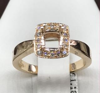 14K RG 0.15 CTTW Diamond Ring