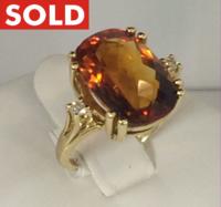 Mexican Fire Opal Ring